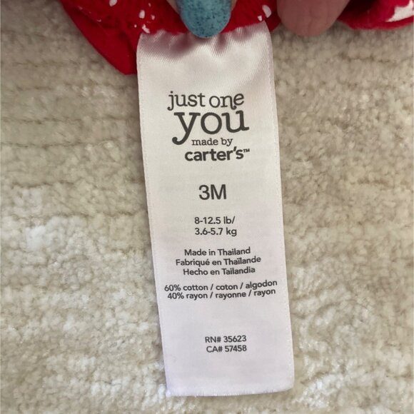 Just One You by Carters 3M Baby Girl Dress and Bloomers Set Red White Blue Stars - Picture 3 of 5